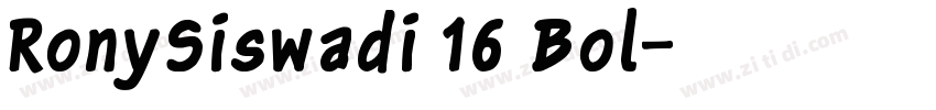 RonySiswadi 16 Bol字体转换